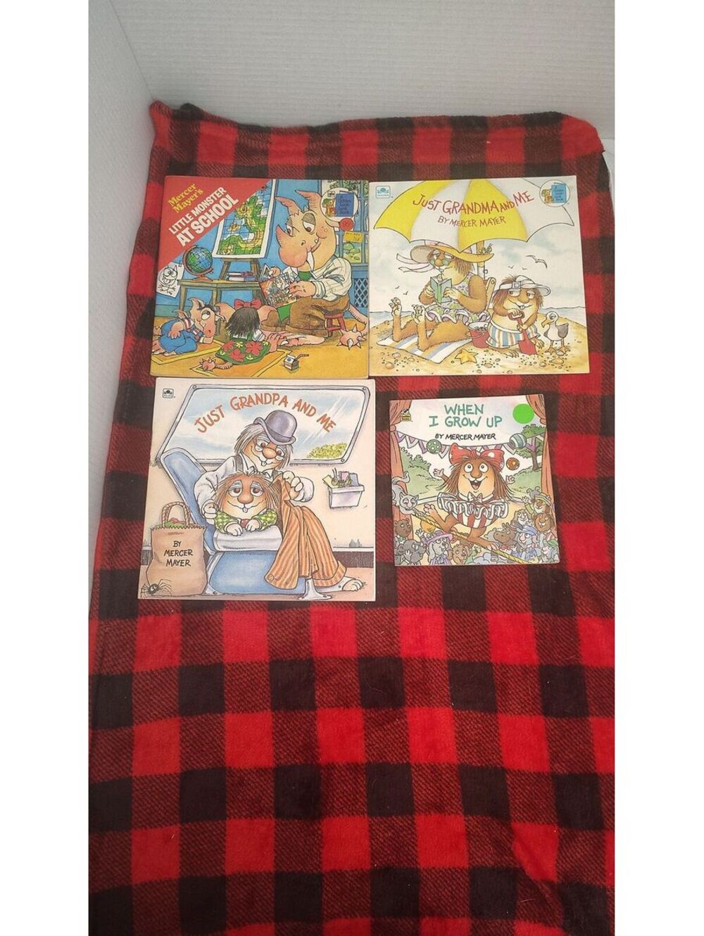 Vintage Mercer Mayer Little Critter 4 Book Lot 1978-1991 Golden Press